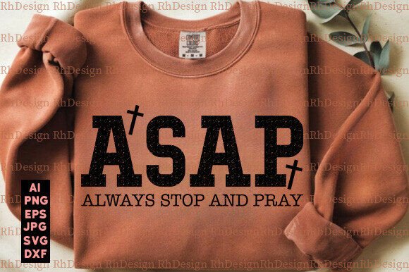 ASAP Abide Serve Pray: Christian SVG Graphics for T-Shirt Designs