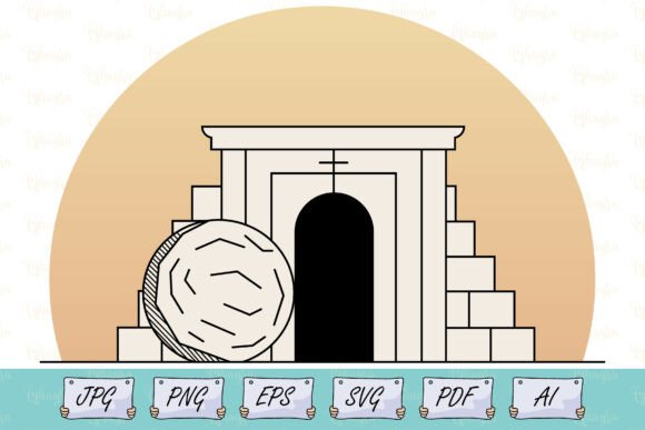 Christian Easter Empty Tomb Art SVG: Graphics & T-Shirt Designs Review