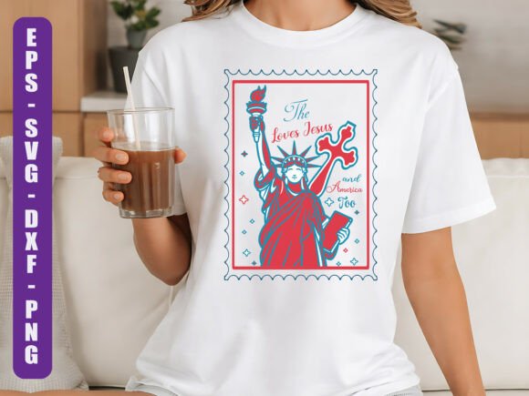 Christian Patriotic Shirt SVG: Graphics for T-Shirt Designs