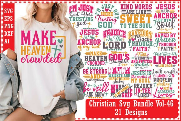 Christian Svg Bundle Vol-46: Graphics & T-Shirt Designs
