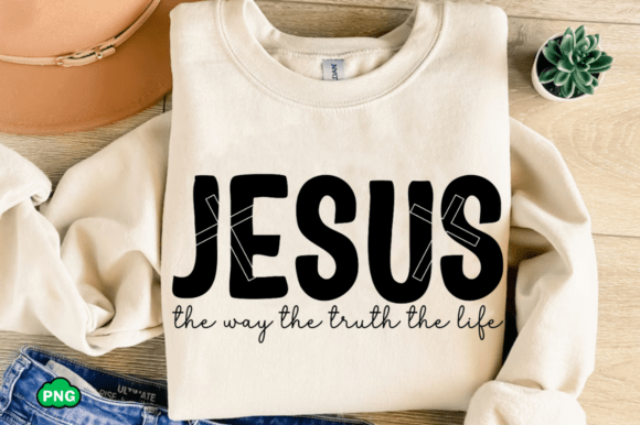 Jesus SVG PNG Graphics for Christian T-Shirt Designs