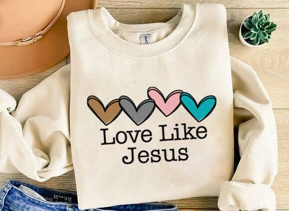Love Like Jesus Christian Graphics & T-Shirt Designs